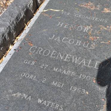 GROENEWALD Hendrik Jacobus 1909-1963
