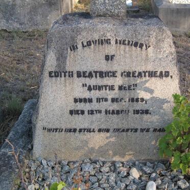 GREATHEAD Edith Beatrice 18?9-1936