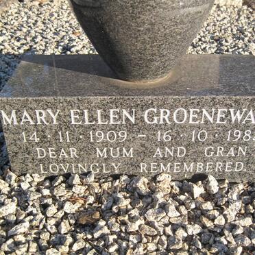 GROENEWALD Mary Ellen 1909-1982