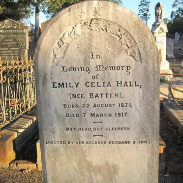 HALL Emily Celia nee BATTEN 1871-1917