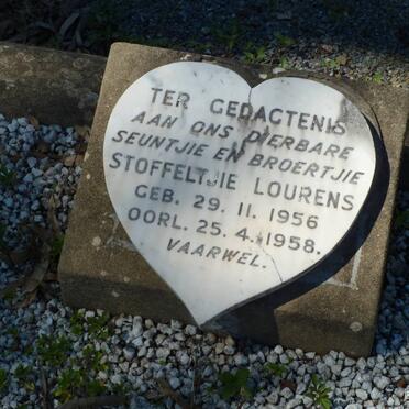 LOURENS Stoffeltjie 1956-1958