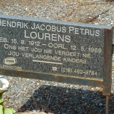 LOURENS Hendrik Jacobus Petrus 1912-1969