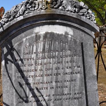 LOURENS Matthys Johannes -1898