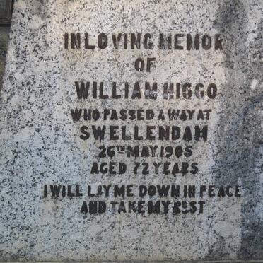 HIGGO William -1905