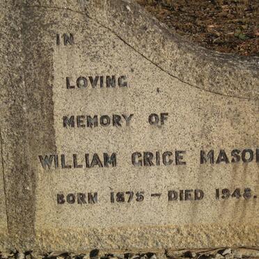 MASON William Grice 1875-1948