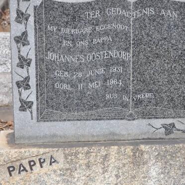OOSTENDORP Johannes 1931-1964