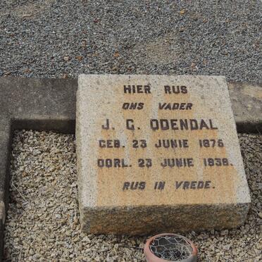 ODENDAL J.G. 1875-1939