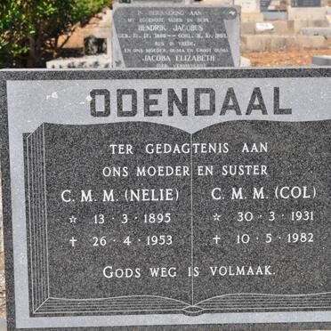 ODENDAAL C.M.M. 1895-1953 :: ODENDAAL C.M.M. 1931-1982