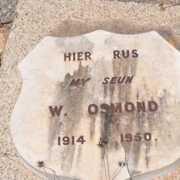 OSMOND W. 1914-1950