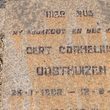 OOSTHUIZEN Gert Cornelius 1882-1943 &amp; Dirkie P.A.J.D. POTGIETER 1884-1960