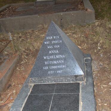 ROTHMANN Anna Wilhelmina nee LINDENBERG 1837-1917