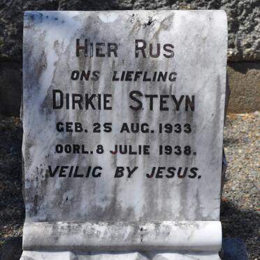 STEYN Dirkie 1933-1938