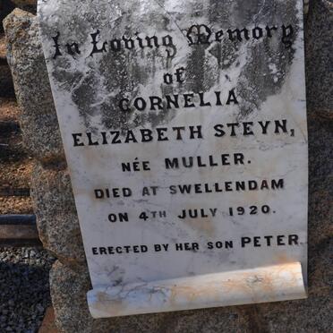 STEYN Cornelia Elizabeth nee MULLER -1920