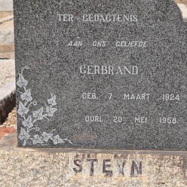 STEYN Gerbrand 1924-1958