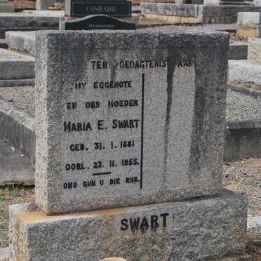SWART Maria E. 1881-1955