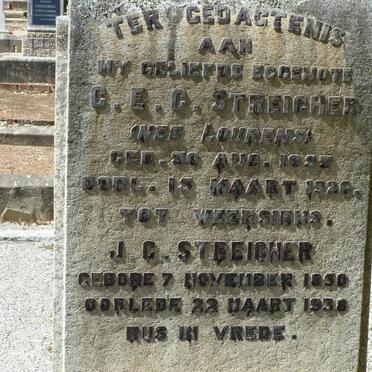 STREICHER J.G. 1850-1938 &amp; C.E.C. LOURENS 1853-1926