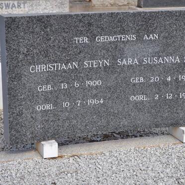 STEYN Christiaan 1900-1964 &amp; Sara Susanna 1905-1990