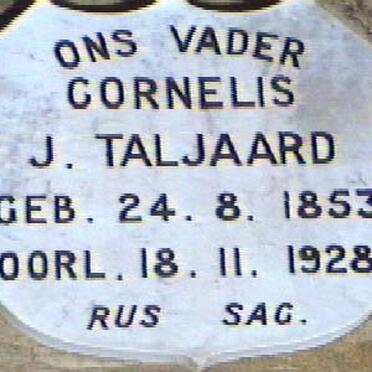 TALJAARD Cornelis J. 1853-1928