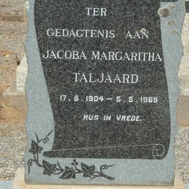 TALJAARD Jacoba Margaritha 1904-1969