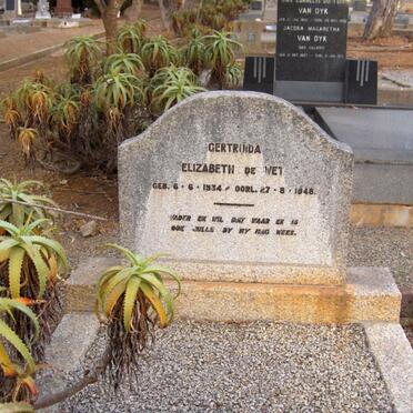 WET Gertruida Elizabeth, de 1934-1948