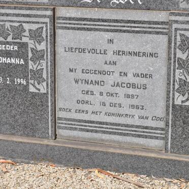 WET Wynand Jacobus, de 1897-1963 &amp; Jacoba Margaretha Johanna 1905-1975 :: DE WET Margaretha Johanna nee SAAYMAN 1944-1996