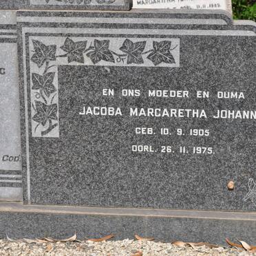 WET Jacoba Margaretha Johanna, de 1905-1975