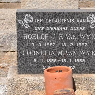 WYK Roelof J.F., van 1893-1957 &amp; Cornelia M. 1895-1969