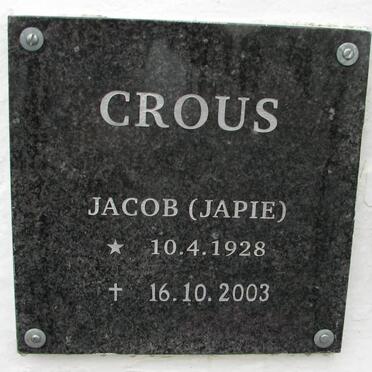CROUS Jacob 1928-2003