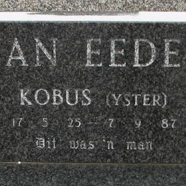 EEDEN Kobus, van 1925-1987