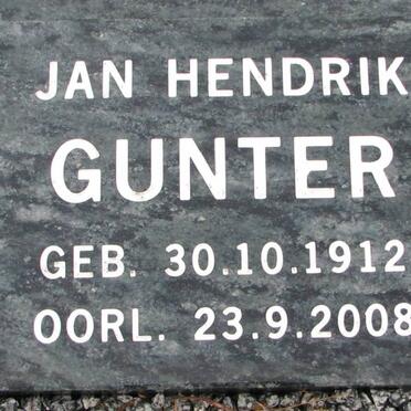 GUNTER Jan Hendrik 1912-2008