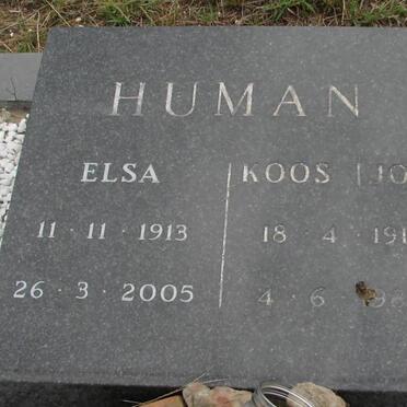 HUMAN J.O.B. 1911-1988 &amp; Elsa 1913-2005