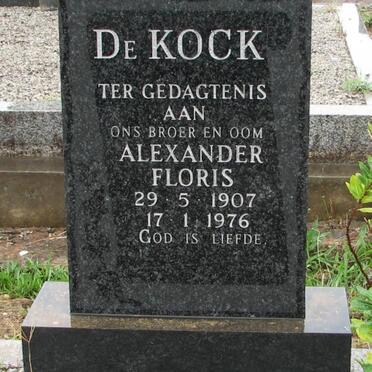 KOCK Alexander Floris, de 1907-1976