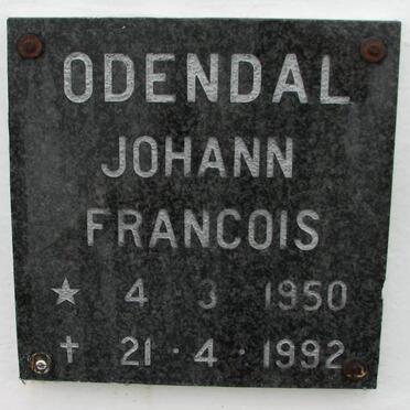 ODENDAL Johann Francois 1950-1992