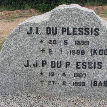 PLESSIS J.L., du 1899-1988 &amp; J.J.P. 1907-1993