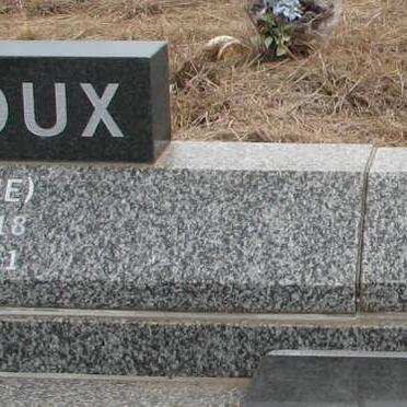 ROUX O.P., le 1918-2011 :: ROUX E.M., le 1937-1998