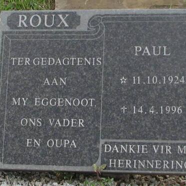 ROUX Paul 1924-1996
