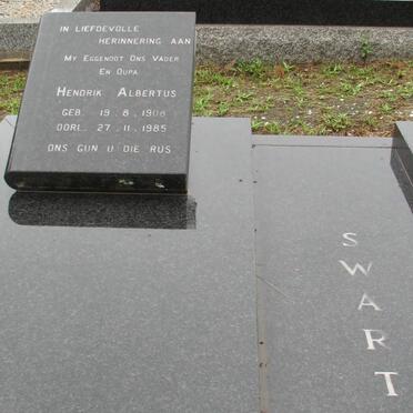 SWART Hendrik Albertus 1908-1985 &amp; Jacoba Maria 1919-1997