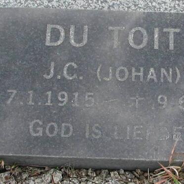 TOIT J.C., du 1915-1998