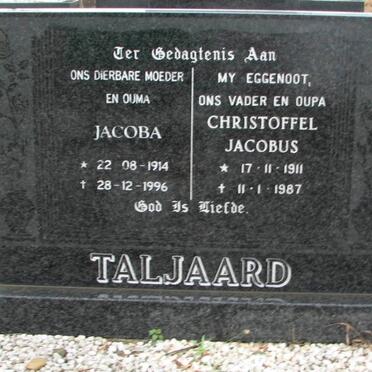 TALJAARD Christoffel Jacobus 1911-1987 &amp; Jacoba 1914-1966