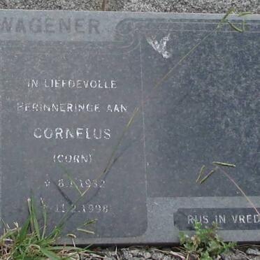 WAGENER Cornelius 1932-1998