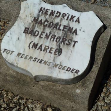 BADENHORST Hendrika Magdalena nee MAREE