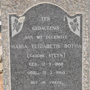 BOTHA Maria Elizabeth nee STEYN 1888-1965