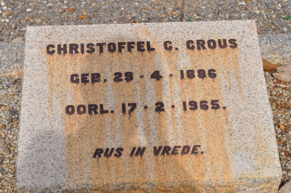 CROUS Christoffel C. 1886-1965