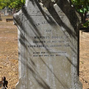 DOOGE Marinus 1878-1909