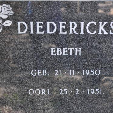 DIEDERICKS Ebeth 1950-1951