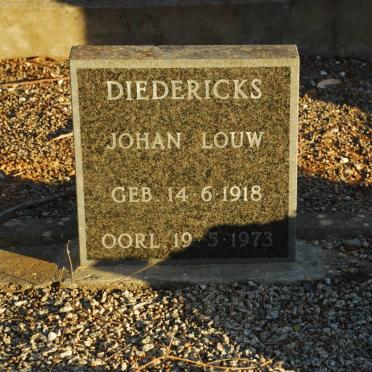 DIEDERICKS Johan Louw 1918-1973