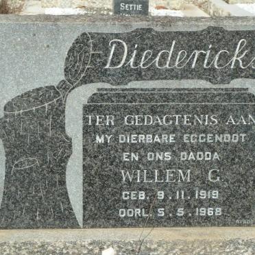 DIEDERICKS Willem G. 1919-1968
