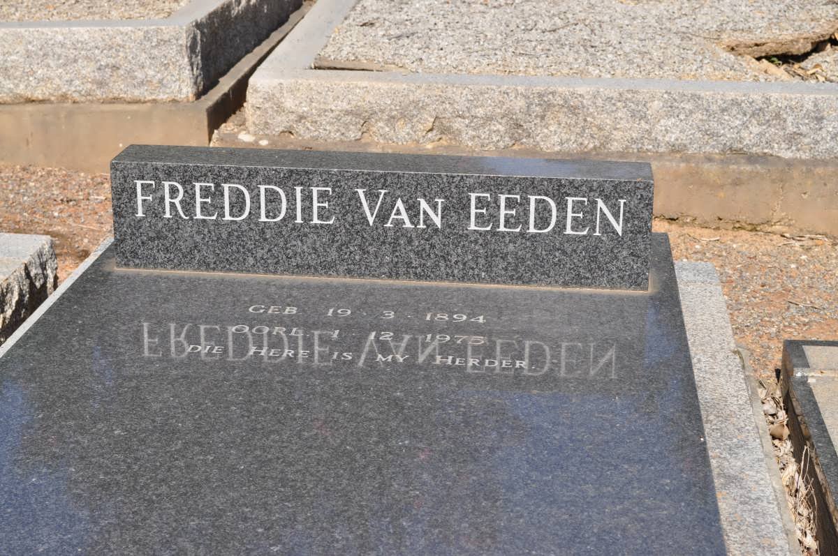 EEDEN Freddie, van 1894-1975