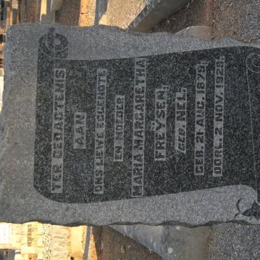 FREŸSEN Maria Margaretha nee NEL 1879-1928