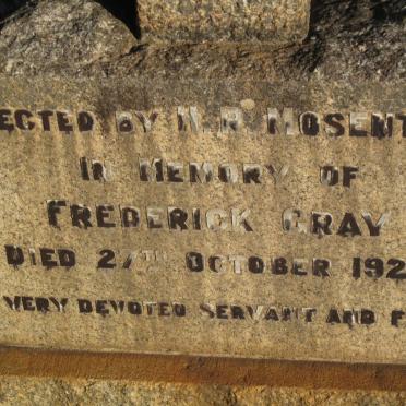 GRAY Frederick -1928